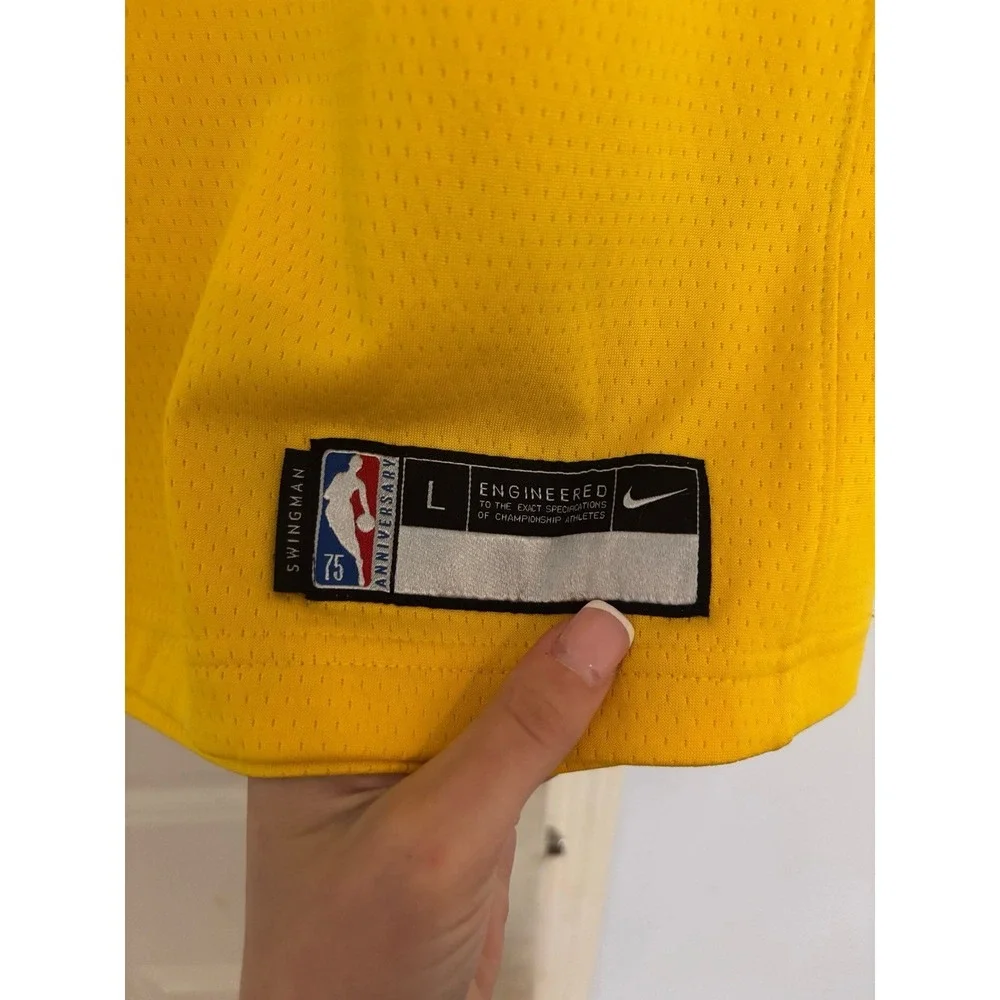 Nike NBA Los Angeles Lakers Lebron James #6 Swingman‎ Jersey Sz Youth Large V-17